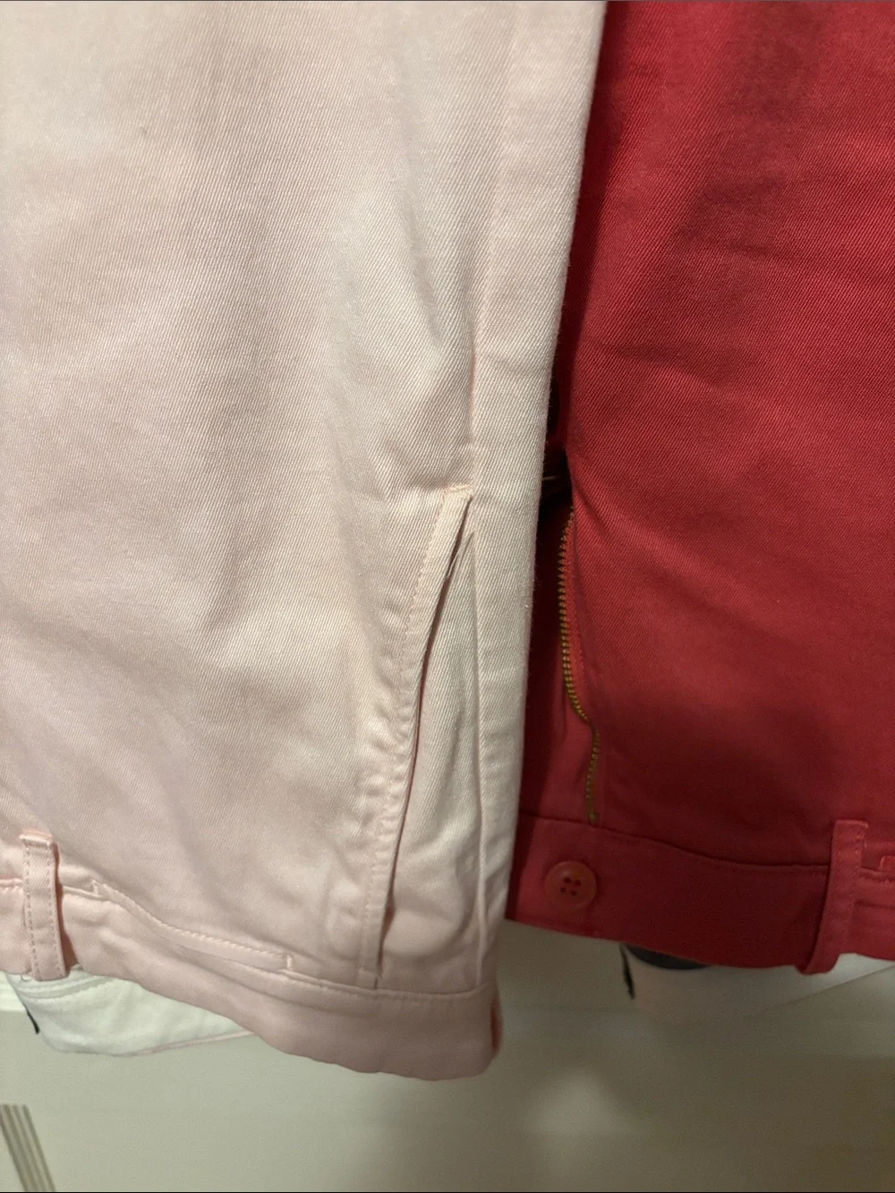 J. Crew Men’s  Pink and Red Chinos